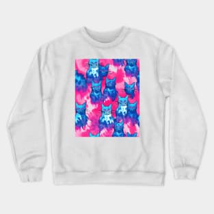 Tie Dye Cat Crewneck Sweatshirt